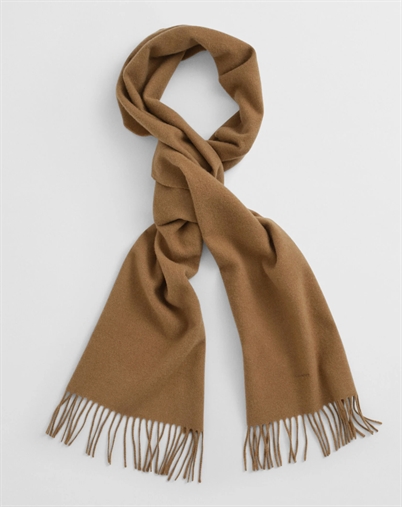 Gant - Unisex Wool Halstørklæde - Warm Khaki